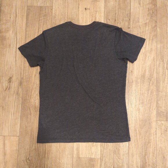 RVCA Mens Medium Heather Gray Short Sleeve T-Shirt Spellout Logo Crew Neck - Picture 5 of 7